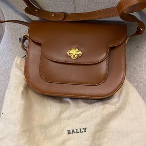 Brown/tan Bally women’s cross body bag